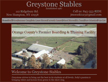 Tablet Screenshot of greystonestables.net